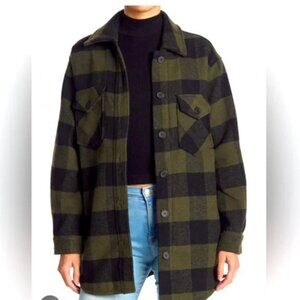 RDI Flannel Shacket (Shirt Jacket) - Green and Blank Flannel